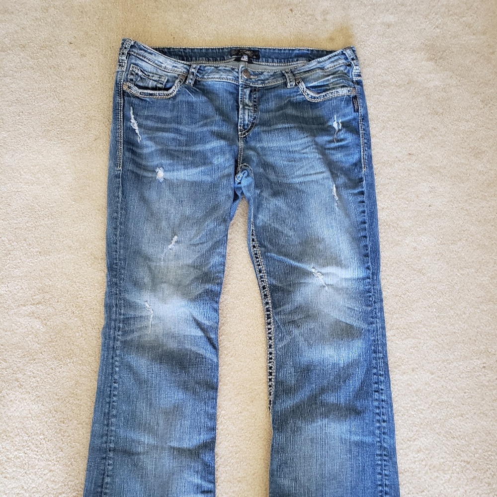 Women's Plus Size Aiko Bootcut Silver Jeans Sz.20